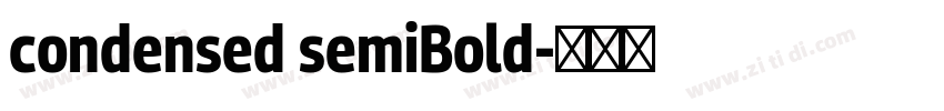condensed semiBold字体转换